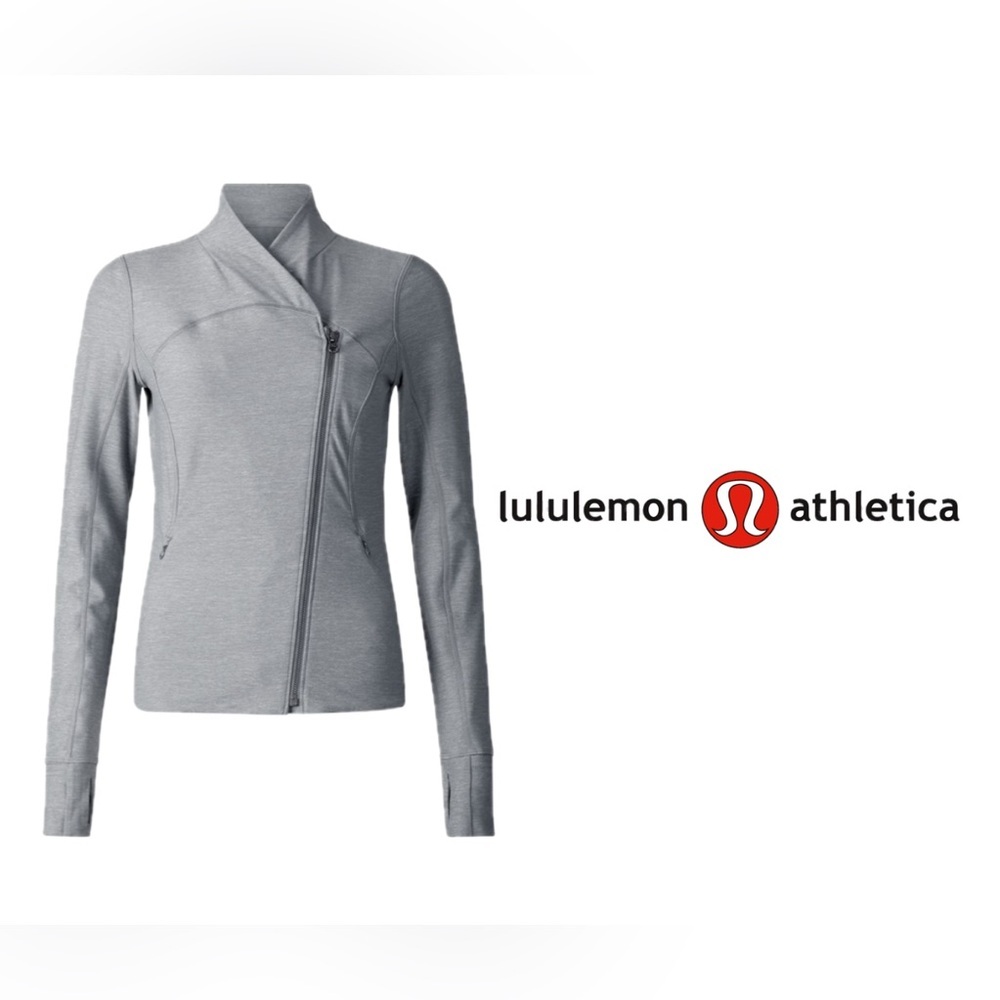 Lululemon Precision Jacket Heathered Battleship Size 6